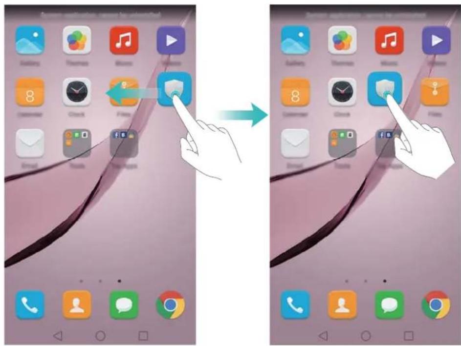 HARMAN KARDON Nova - Déplacer un widget ou une icône - 1