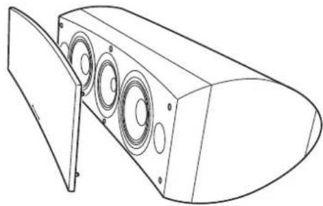 PIONEER S-8EX-QL - Bevestigen/verwijderen van het luidsprekerfront - 1