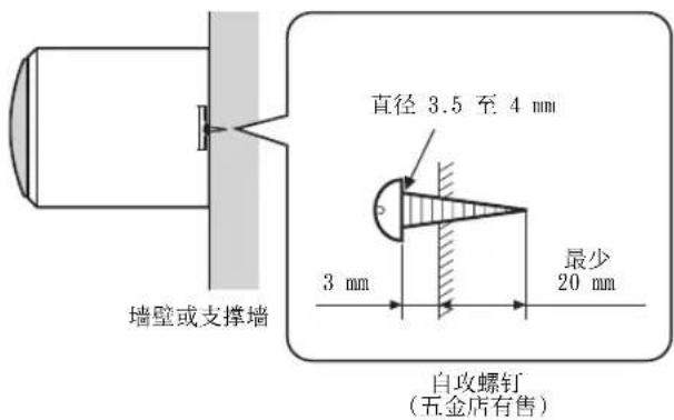 YAMAHA NS-C210 - ■使用已安装的安装支架将扬声器安装在墙上 - 2
