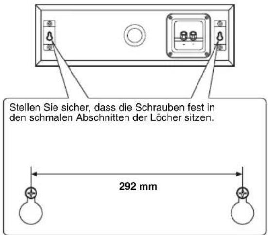 YAMAHA NS-C210 - ■Wandmontage der Lautsprecher mithilfe des Haltebügels - 1