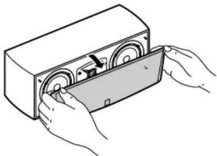YAMAHA NS-C444 - EXTRACCIÓN DE LA CUBIERTA DELANTERA - 1