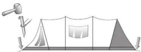 Nomad Bantu 4 Air - Opzetinstructie Pitching the tent- Das Aufstellen des Zeltes- Monter la tente - 8