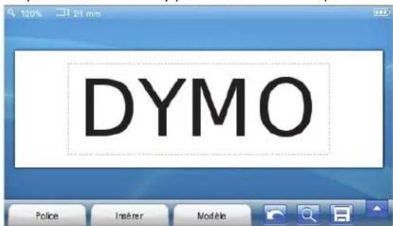 DYMO LabelManager 500TS - Modification de l'étiquette - 1