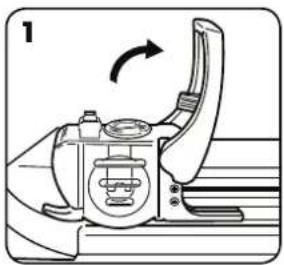FELLOWES Electron A3 - ELECTRON SAFECUT™ LED KILAVUZUNDA PIL DEĞİŞTİRME - 1