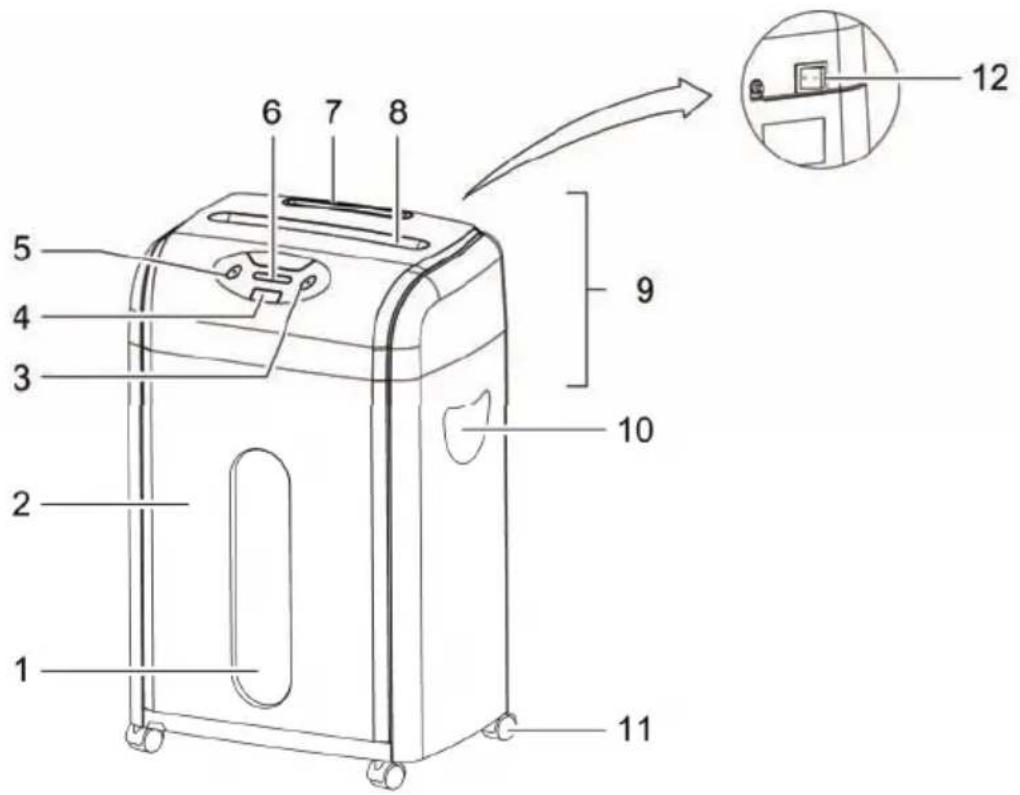 OLYMPIA ECS 408.2 CCD - Bedieningselementen - 1