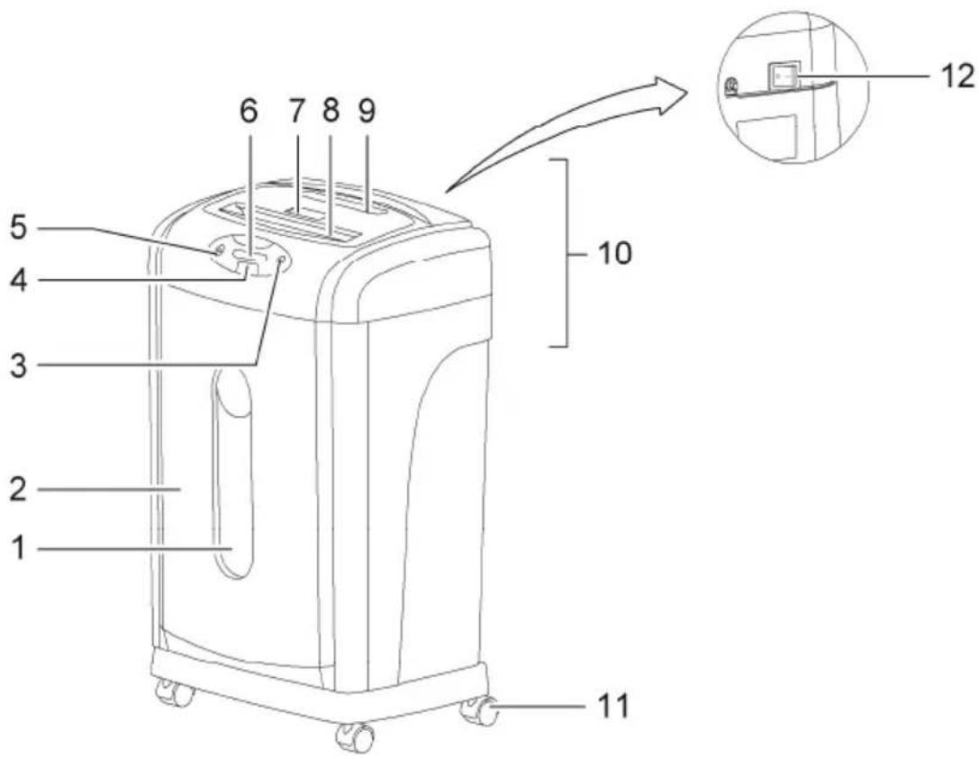 OLYMPIA ECS 518.4 CCD - Bedieningselementen - 1