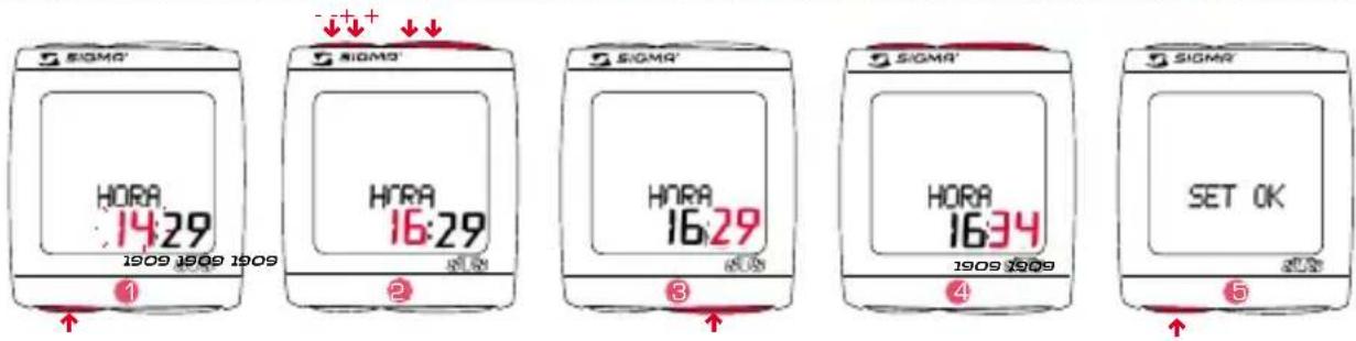 SIGMA BC 191 HR - AJUSTE DE LA HoRA - 1