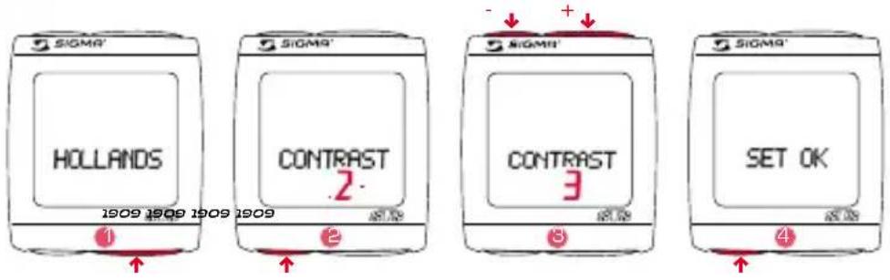 SIGMA BC 191 HR - INSTELLING VAN HEt CoNtRASt - 1
