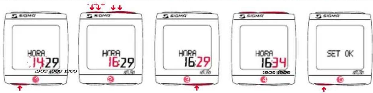 SIGMA BC 191 HR - AJUSTE DA HoRA - 1