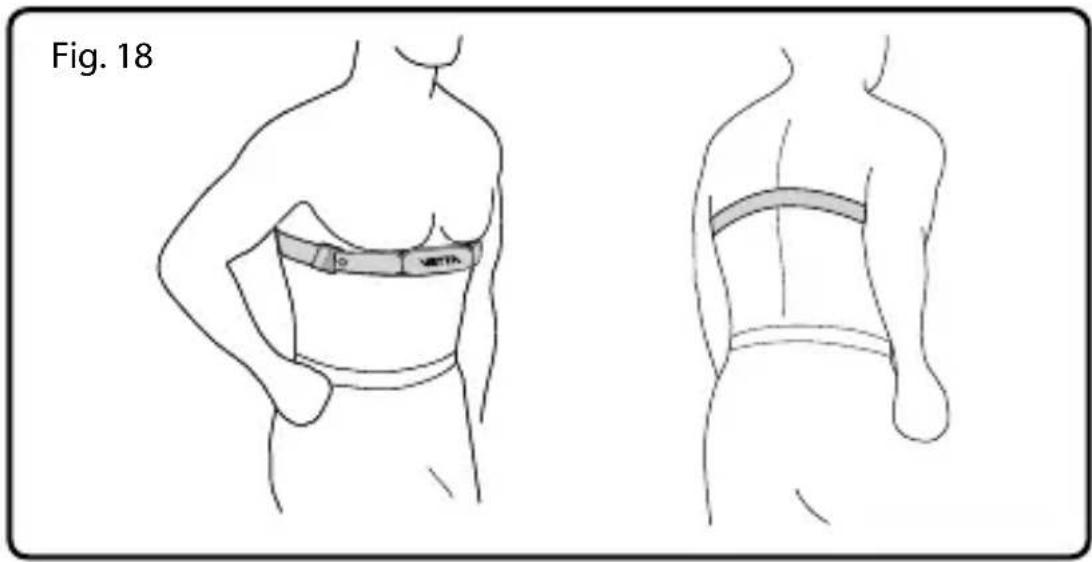 Vetta V100HR - ATTACHING YOUR HEART MONITOR - 2