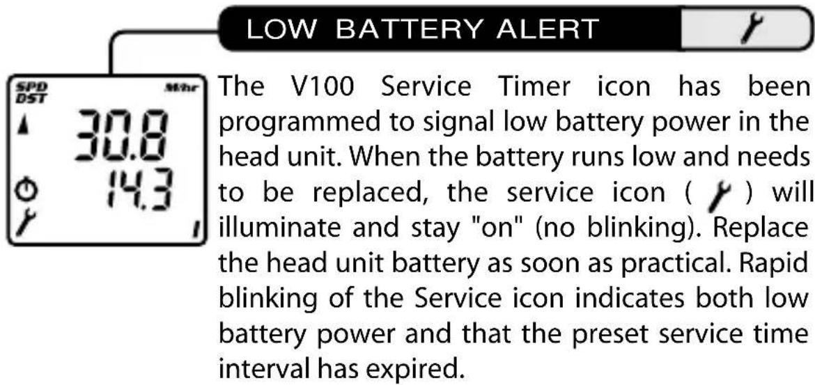 Vetta V100 WL2X - SERVICE TIMER - 2