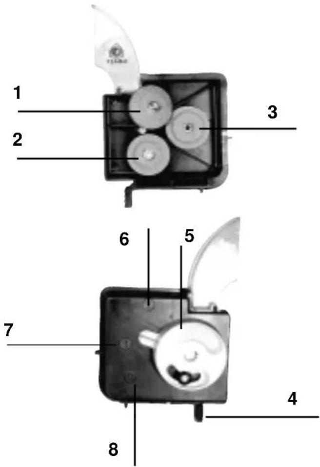 1 2 3 6 5 7 4 8
