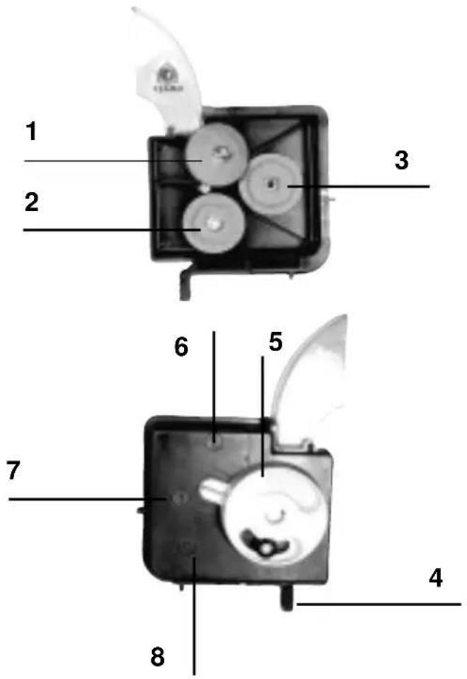 1 2 3 6 5 7 4 8