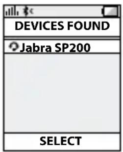 Citronic SP200 - De telefoon detecteert de Jabra SP200. - 2