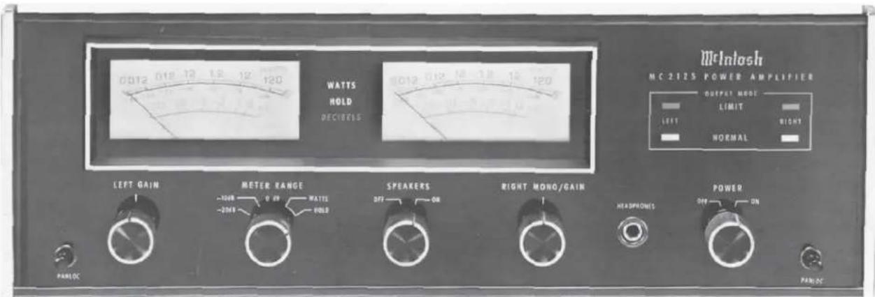 MCINTOSH MC-2125 - Monophonic Connections - 2