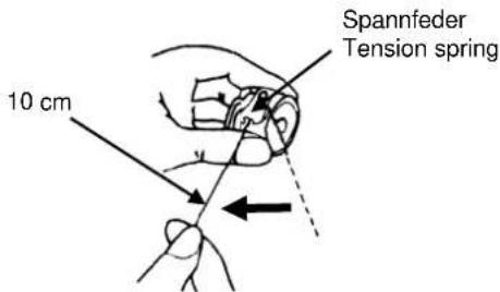 Spannfeder Tension spring 10 cm