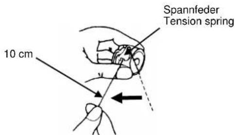 Spannfeder Tension spring 10 cm
