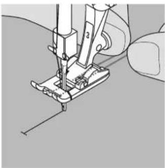 BERNINA Activa 145 - Hooking the cord onto presser foot No. 3 - 1