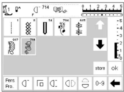 BERNINA Artista 165 - Setup menu - 1