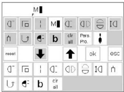 BERNINA Artista 165 - Program F (Favorite Function) button - 1