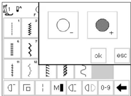BERNINA Artista 165 - Setup menu - 1