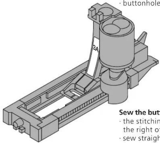 BERNINA Artista 165 - Automatic buttonhole - 1