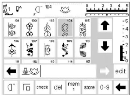 BERNINA Artista 165 - Programming stitches - 2