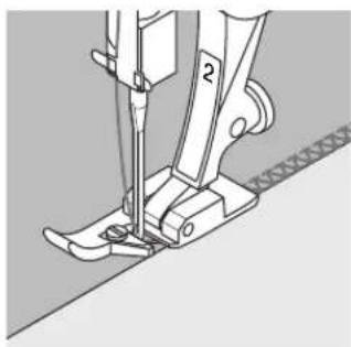 BERNINA Artista 165 - Ribbing with overlock seam - 2