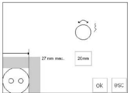 BERNINA Artista 165 - Open calculation screen - 1