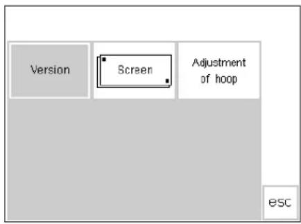 BERNINA Artista 165 - Setup menu - 1