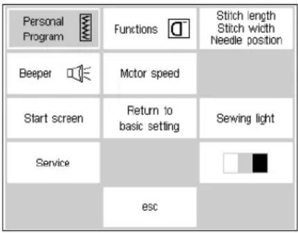 BERNINA Artista 165 - Deleting stitches from the Personal Program - 1