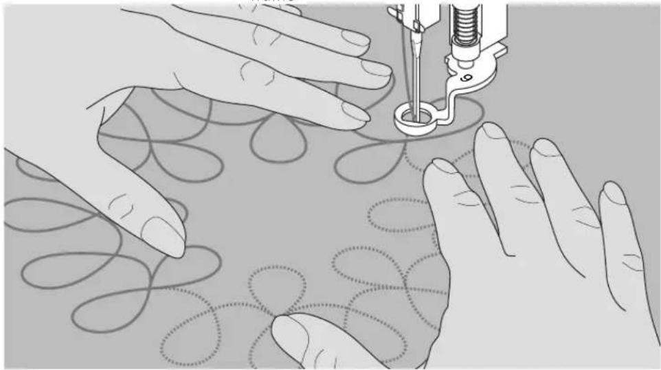 BERNINA Artista 165 - Holding the work - 1