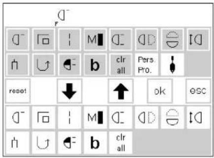 BERNINA Artista 165 - Setup menu - 1