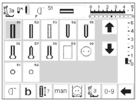 BERNINA Artista 165 - Practical stitch button - 1