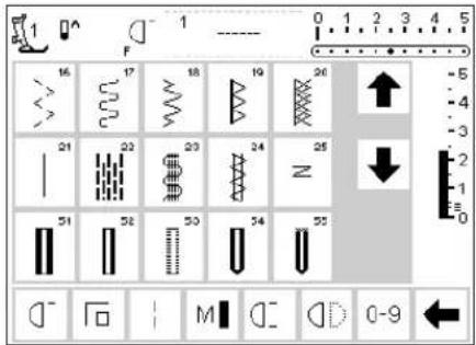 BERNINA Artista 165 - Stitch selection - 1