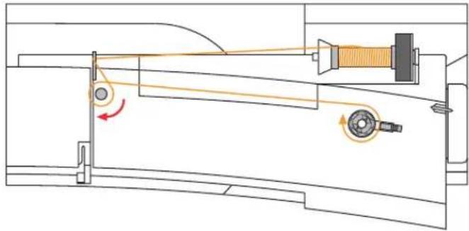 BERNINA Artista 165 - Winding the bobbin - 2