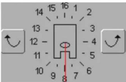 14 15 16 1 2 13 - 3 12 - - 4 11 - 5 10 9 8 7 6 ↑ ↑
