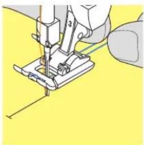 BERNINA Artista 200 - Vuldraad aan naaivoet nr. 3C hangen - 1