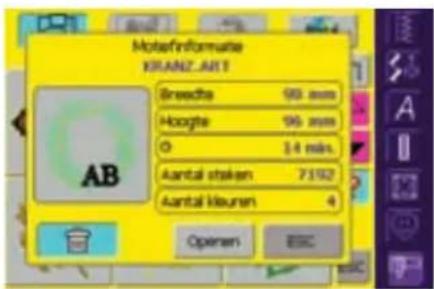 MotaFinforme KRAHZ_AKT Breedte 90 mm Hoogte 96 mm O 14 min. Aantal staken 7192 Aantal kleuren 4 Openen ESC