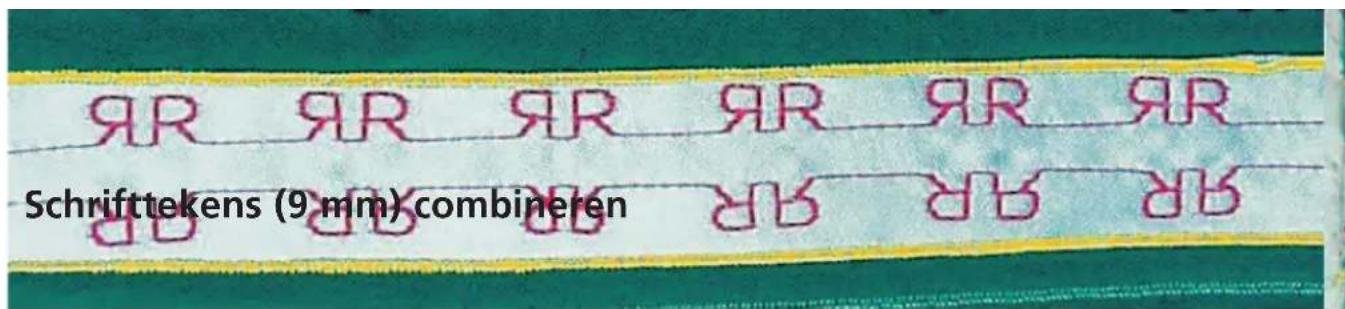 AR AR AR AR AR Schrifttekens (9 mm) combineren
