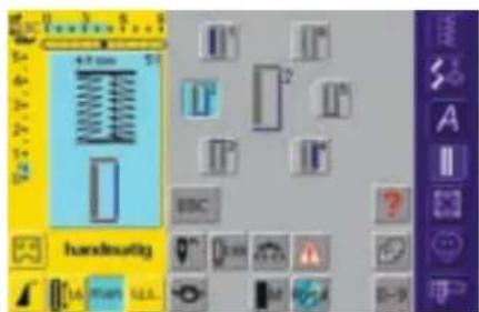 BERNINA Artista 200 - 6-fase knoopsgat naaien - 2