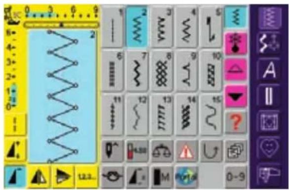 BERNINA Artista 200 - Steekkeuze - steken - functies - 1