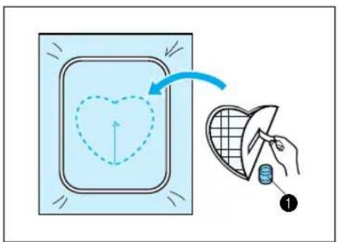 BROTHER PE-190D - Embroidering appliques (using a frame pattern) - 3