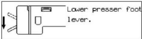 BROTHER PE-190D - Warning message displays - 2