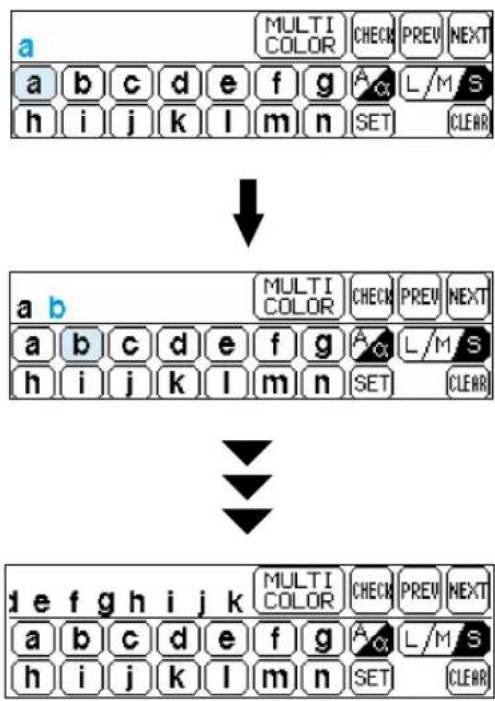 BROTHER PE-190D - Checking the characters input - 3