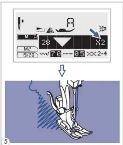 Carina Evolution - - Recalling and sewing the memorized pattern - 5