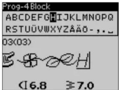 Prog-4 Block ABCDEFGHIJKLMNOPQRSTUVWXYZAÖ- , . _ 03(03) <16.8 ≥7.0