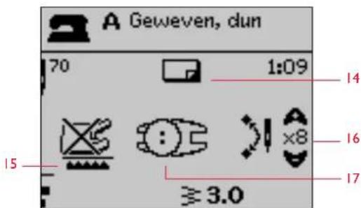 A Geweven, dun 70 1:09 14 15 :×8 16 ≥ 3.0 17