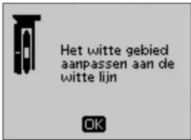 Het witte gebied aanpassen aan de witte lijn OK