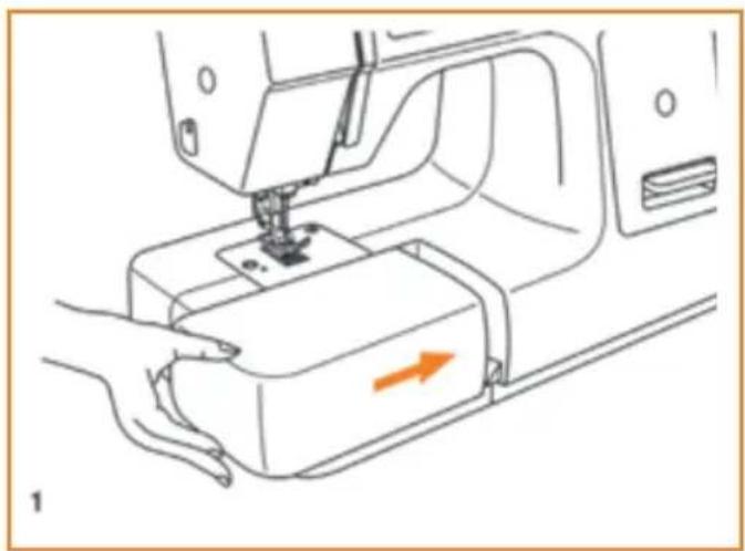 HUSQVARNA Hiclass E10 - BEVESTIGING VAN DE DOOS MET TOEBEHOREN - 1